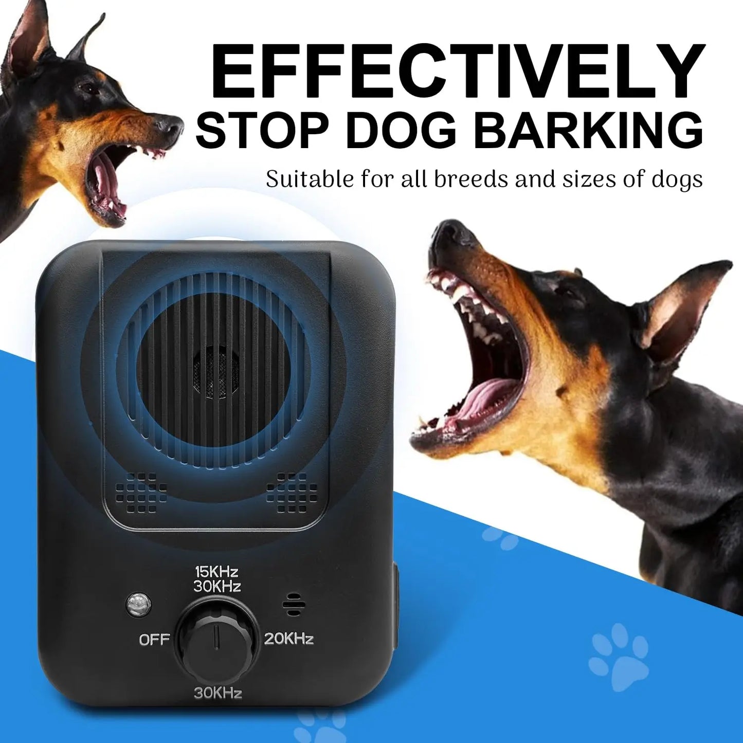 Anti Barking Device, Rechargeable Dog Barking Control Device with 3 Modes, Ultrasonic Dog Barking Deterrent  Indoor & Outdoor