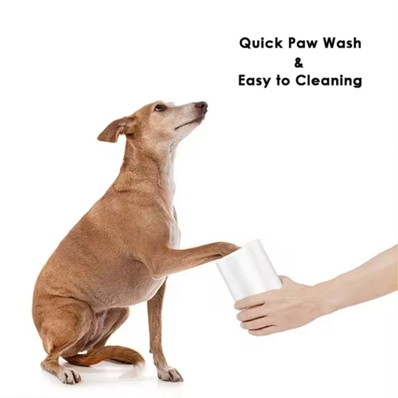 For Pet Dog Paw Care Set Silicone Brush Quickly Muddy Feet Cleaning Wash Portable Dog Paw Cleaner Cup Dog