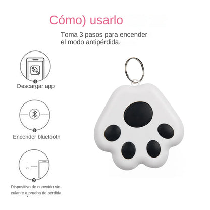 Dog Paw Shape GPS Tracker Anti-Lost Alarm Wireless Bluetooth Locator Tracer For Pets Cat Kids bag Wallet Key Collar Accessories