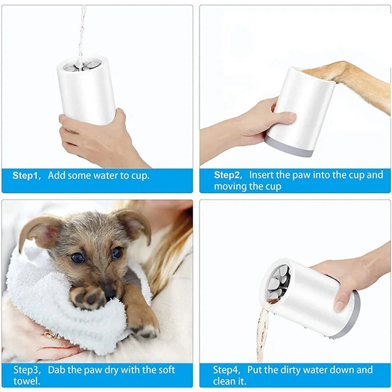 For Pet Dog Paw Care Set Silicone Brush Quickly Muddy Feet Cleaning Wash Portable Dog Paw Cleaner Cup Dog