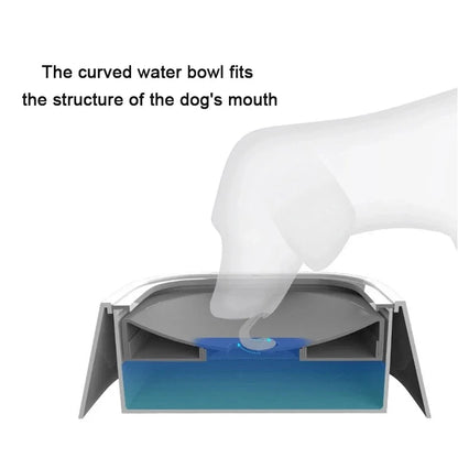 Newdrinkbak-water and drinking water bowl, floating, non-wetting mouth, for dog, without spill