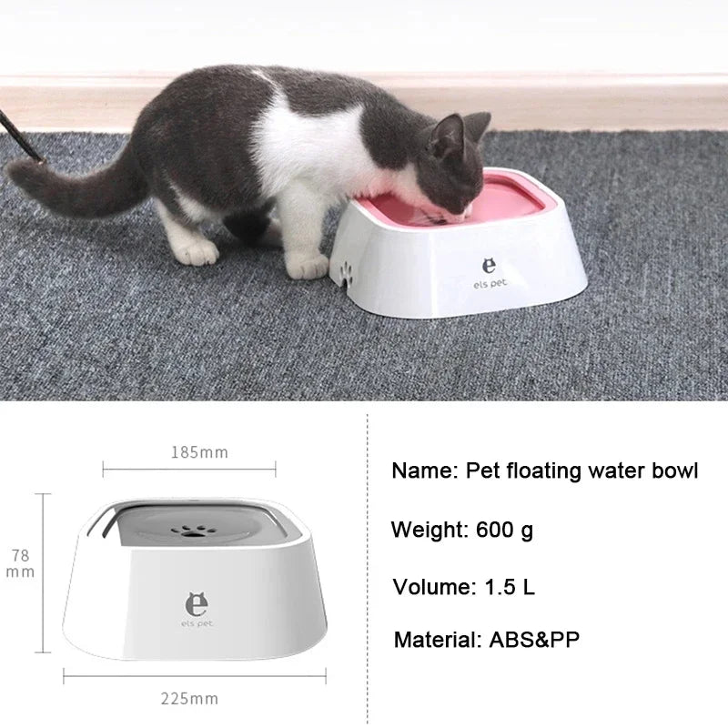 Newdrinkbak-water and drinking water bowl, floating, non-wetting mouth, for dog, without spill